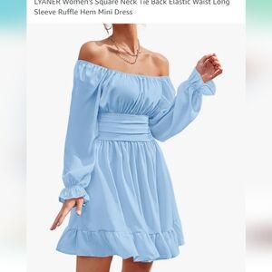 Square neck beach off summer shoulder dresses